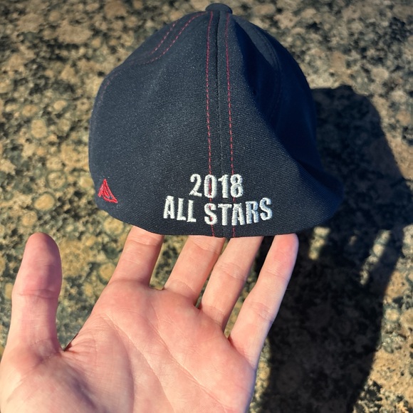 Red and Black Baseball Cap with Logo - Picture 2 of 2